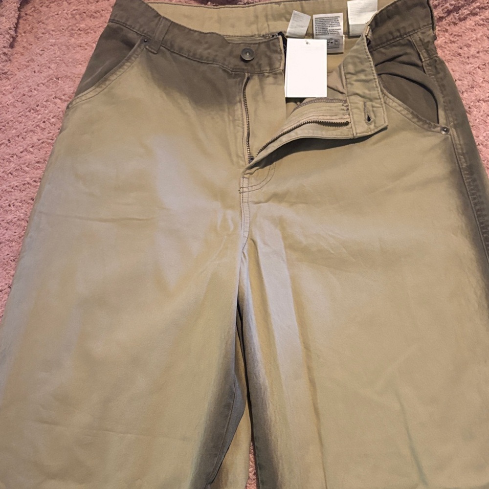 H&M Women's Straight Leg Jeans - Khaki